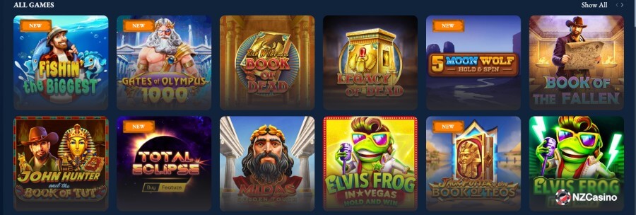 Axe Casino all games