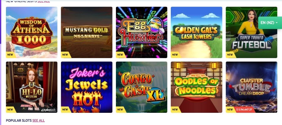 Play Mojo slot library